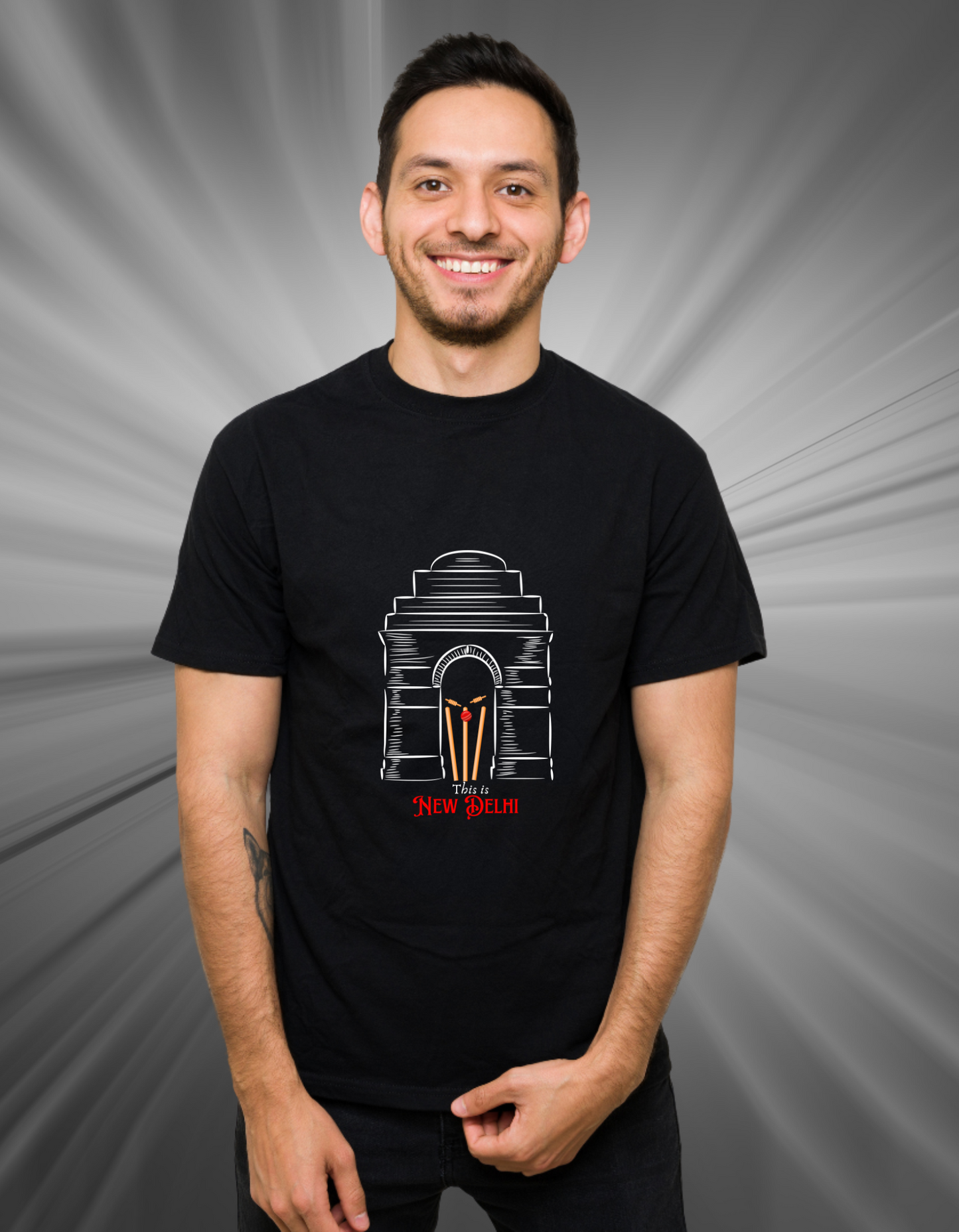 DD (Delhi Daredevils) Male Classic Crew T-Shirt