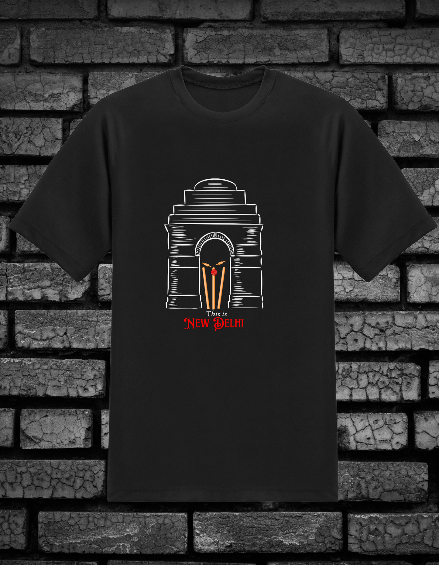 DD (Delhi Daredevils) Male Classic Crew T-Shirt