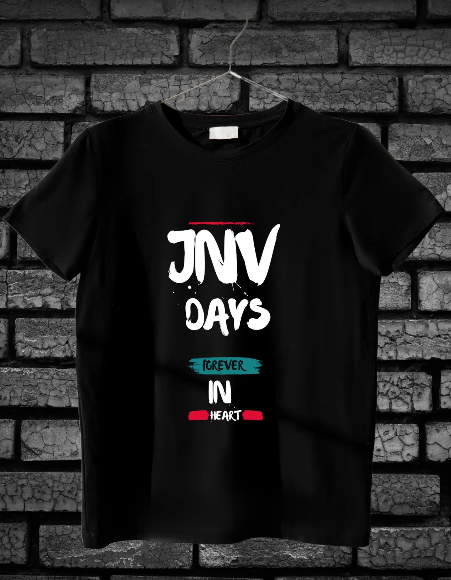 JNV Days, Forever in Heart - Female Round Neck Half Sleeve Classic