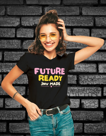 Future Ready - JNV Made - Female Round Neck Half Sleeve Classic