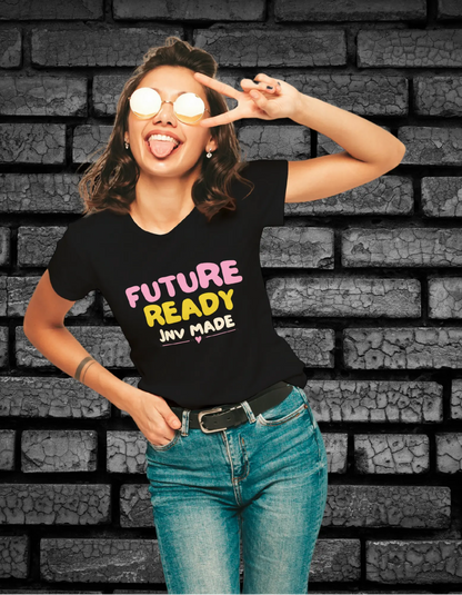 Future Ready - JNV Made - Female Round Neck Half Sleeve Classic