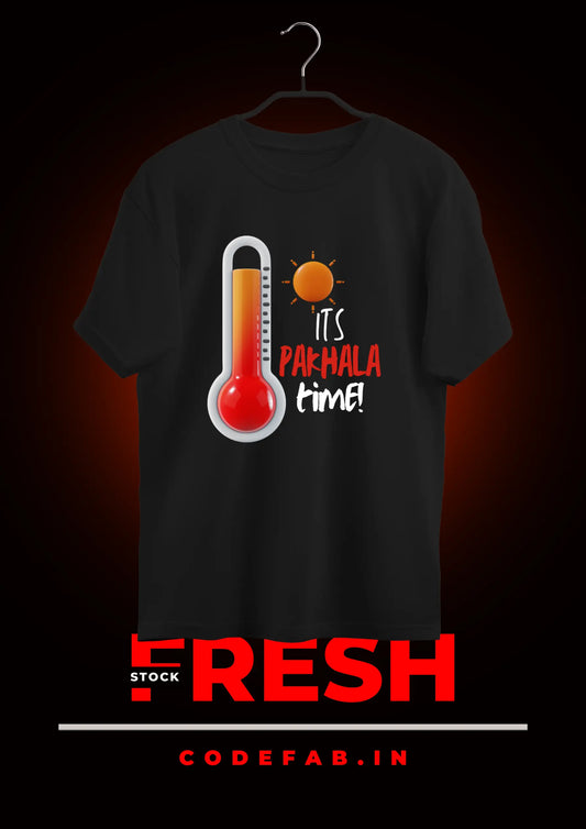 Its Pokhala Time - Male Round Neck Half Sleeve Classic