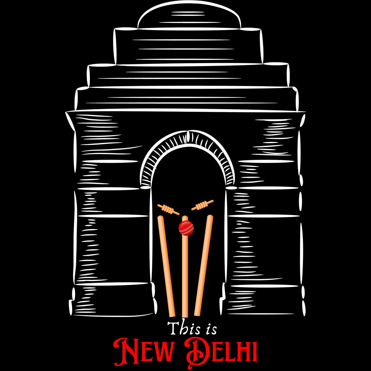 DD (Delhi Daredevils) Male Classic Crew T-Shirt