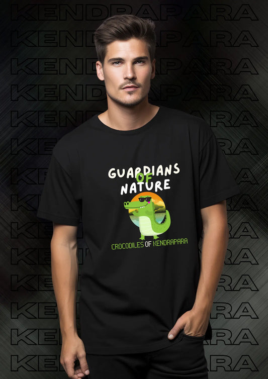 Kendrapada Crocodile - Guardian of Nature - Male Round Neck Half Sleeve Classic