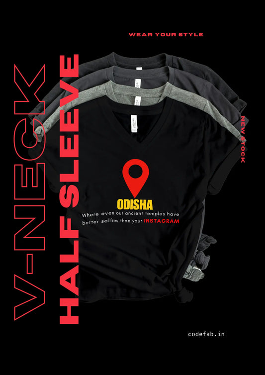 Odisha - Male Vneck Half Sleeve