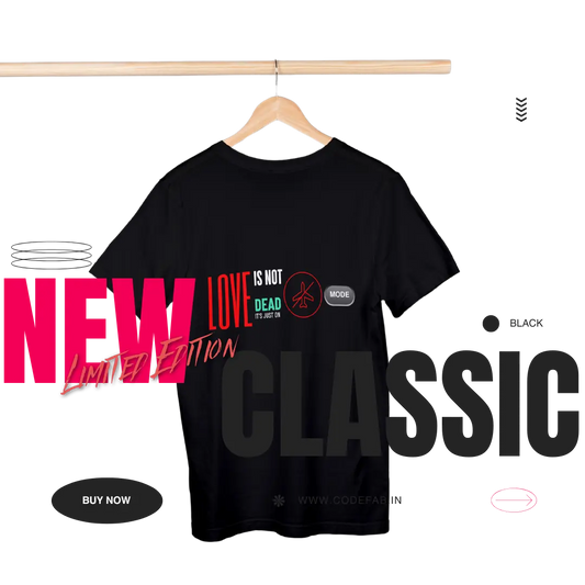 Love is not Dead- Female Round Neck Half Sleeve Classic